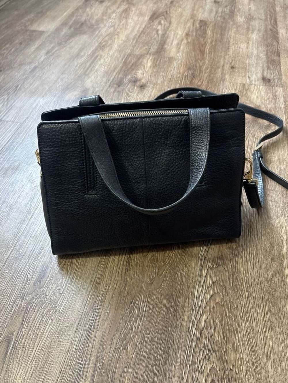 Kate Spade Grey Street Dominique Black Pebbled Leather Satchel Bag - Picture 3 of 9